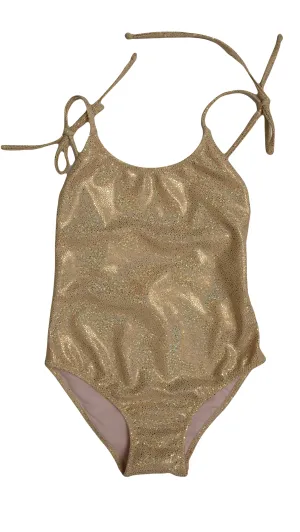Afrodite Gold Glitzer Einteiler