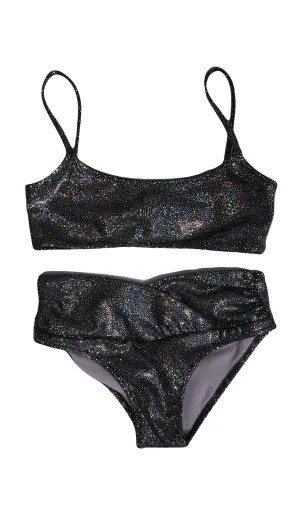 Amelie Black Glitzer Bikini