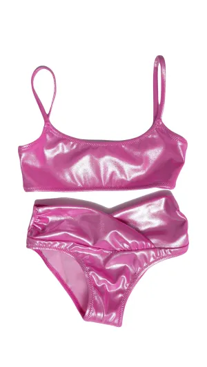Amelie Glänzendes Rosa Bikini