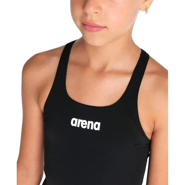 Arena Team Badeanzug Swim Pro Einfarbig Schwarz-Weiß
