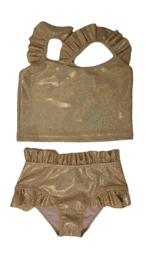 Arianna Gold Glitzer Bikini