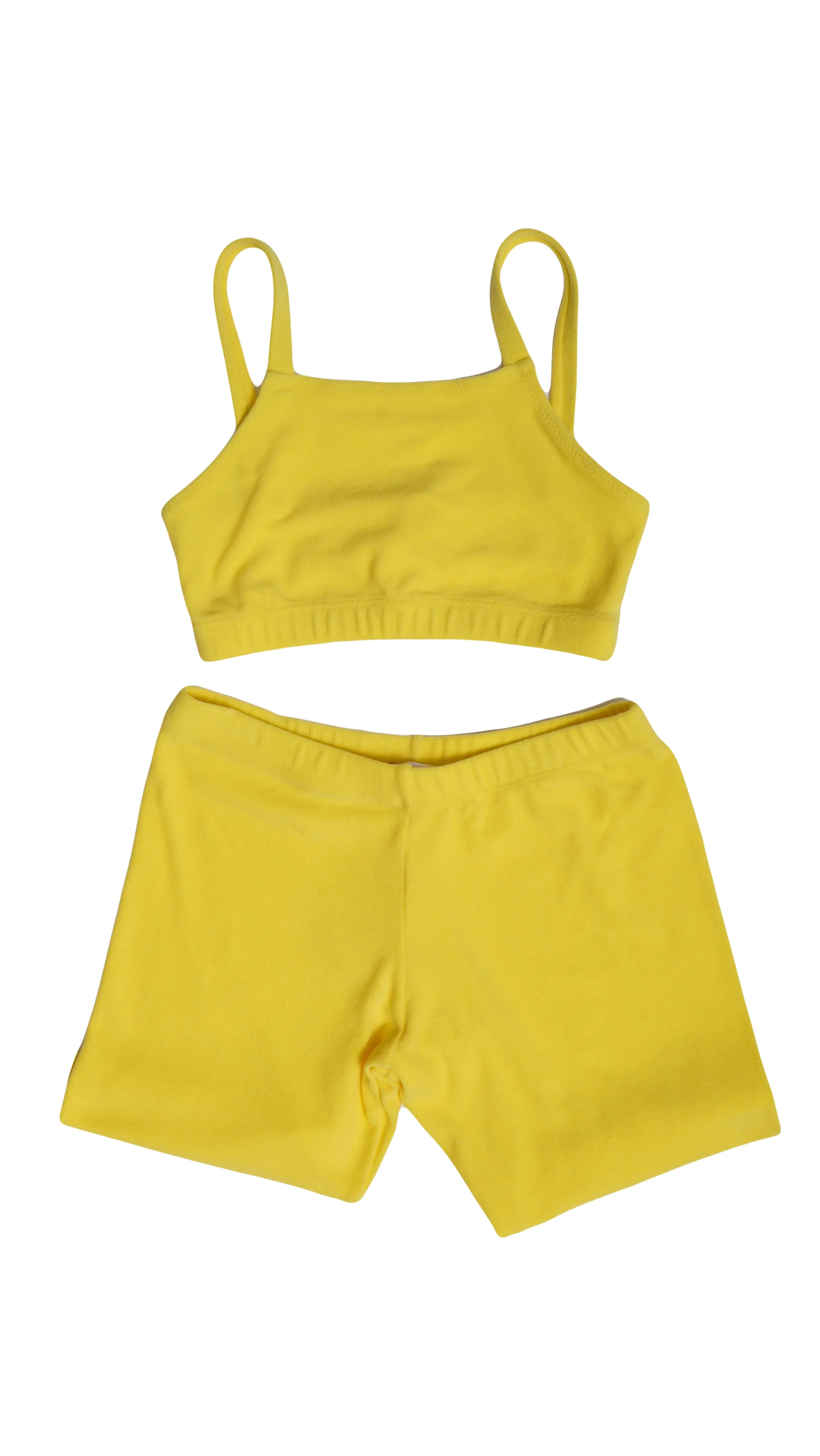 Artemide Terry Zitronen-Oberteil und Shorts-Set