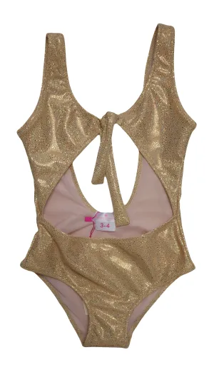 Athena Gold Glitter Einteiler