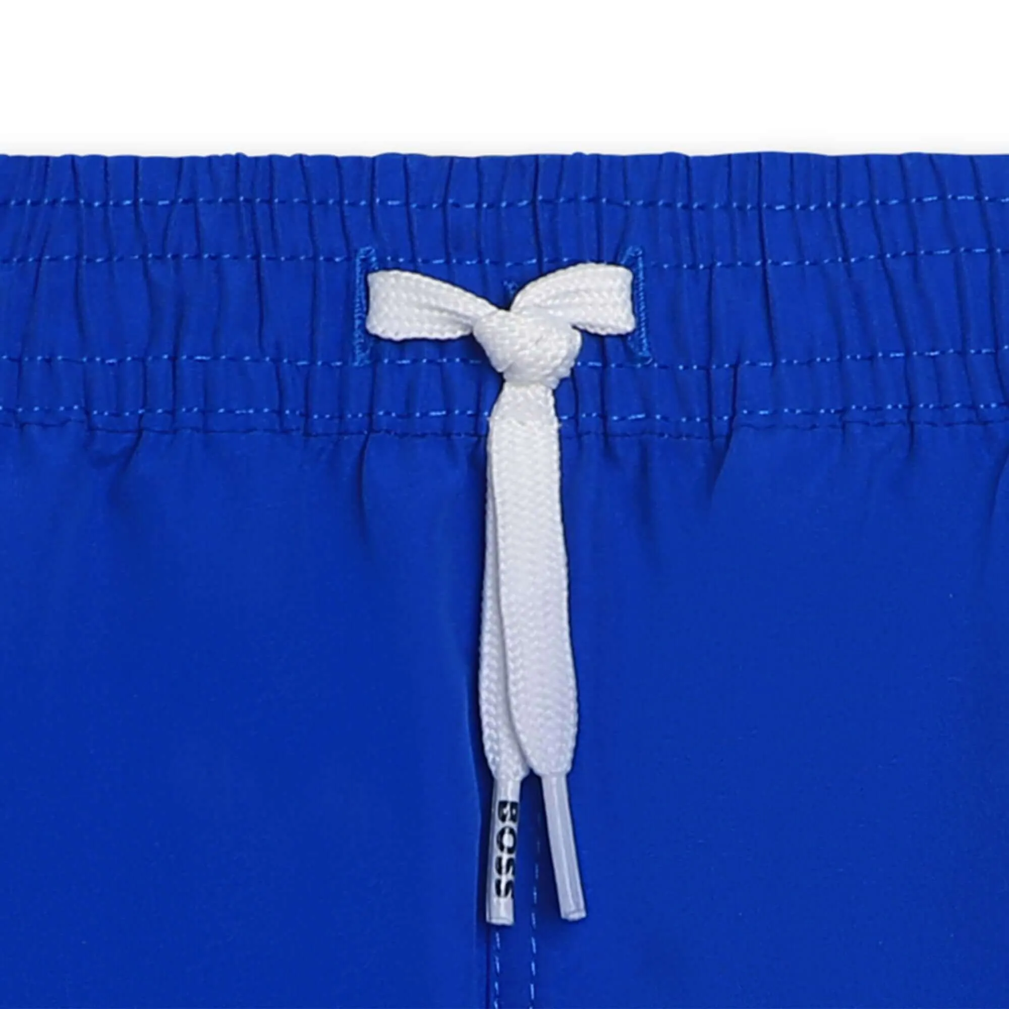 Badehorts für Jungen in Blau mit Logo