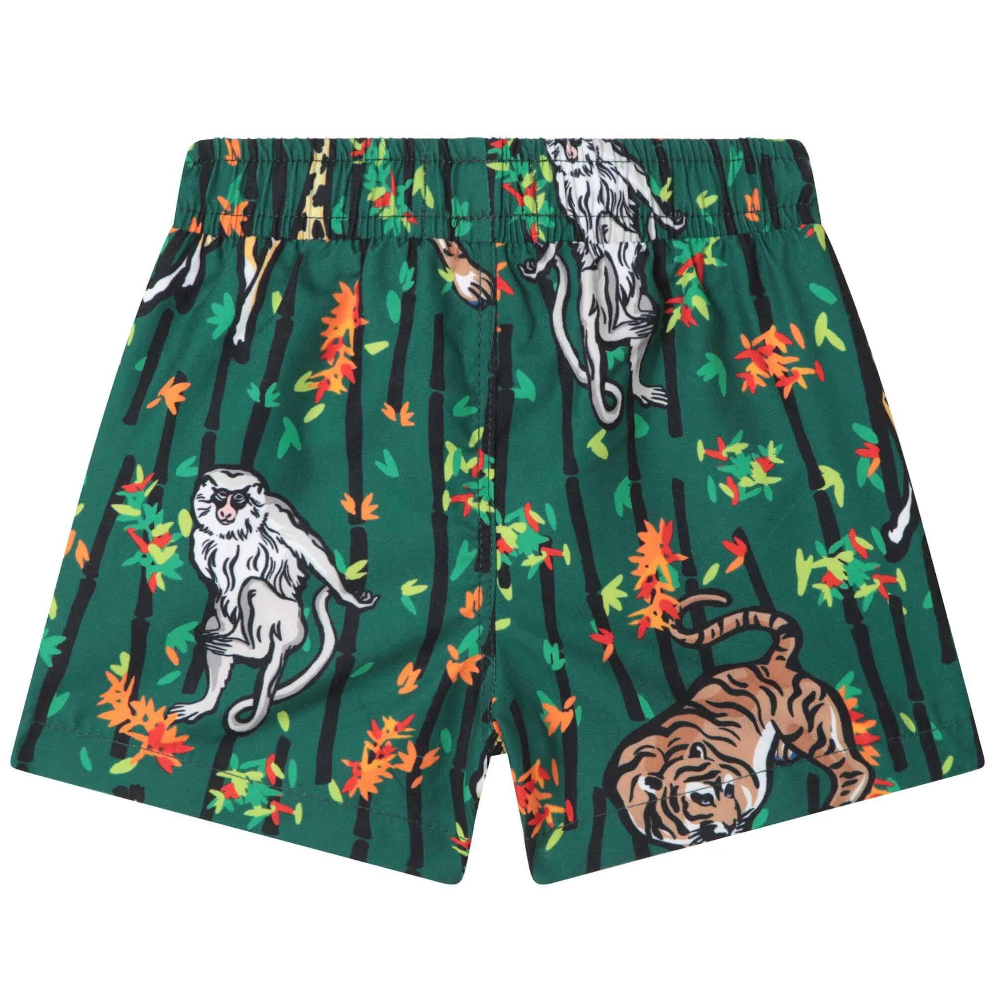 Baby Boys Grüne Bambus-Tiger Badehose