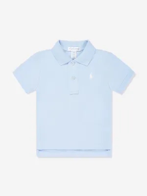 Logo Polohemd für Jungen in Blau