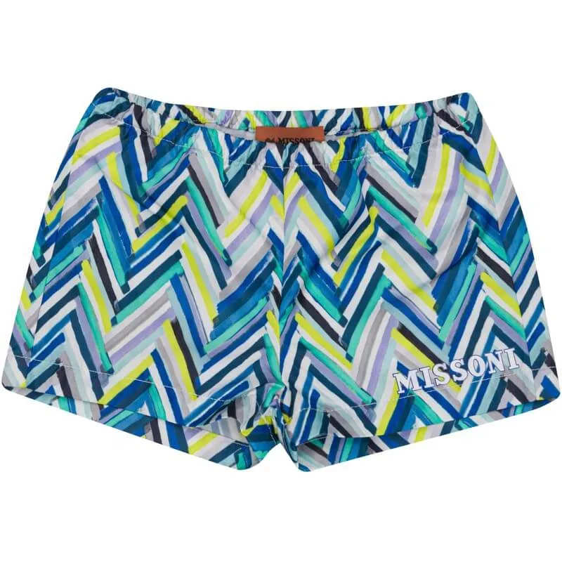 Baby Jungen Mehrfarbige Zickzack Shorts
