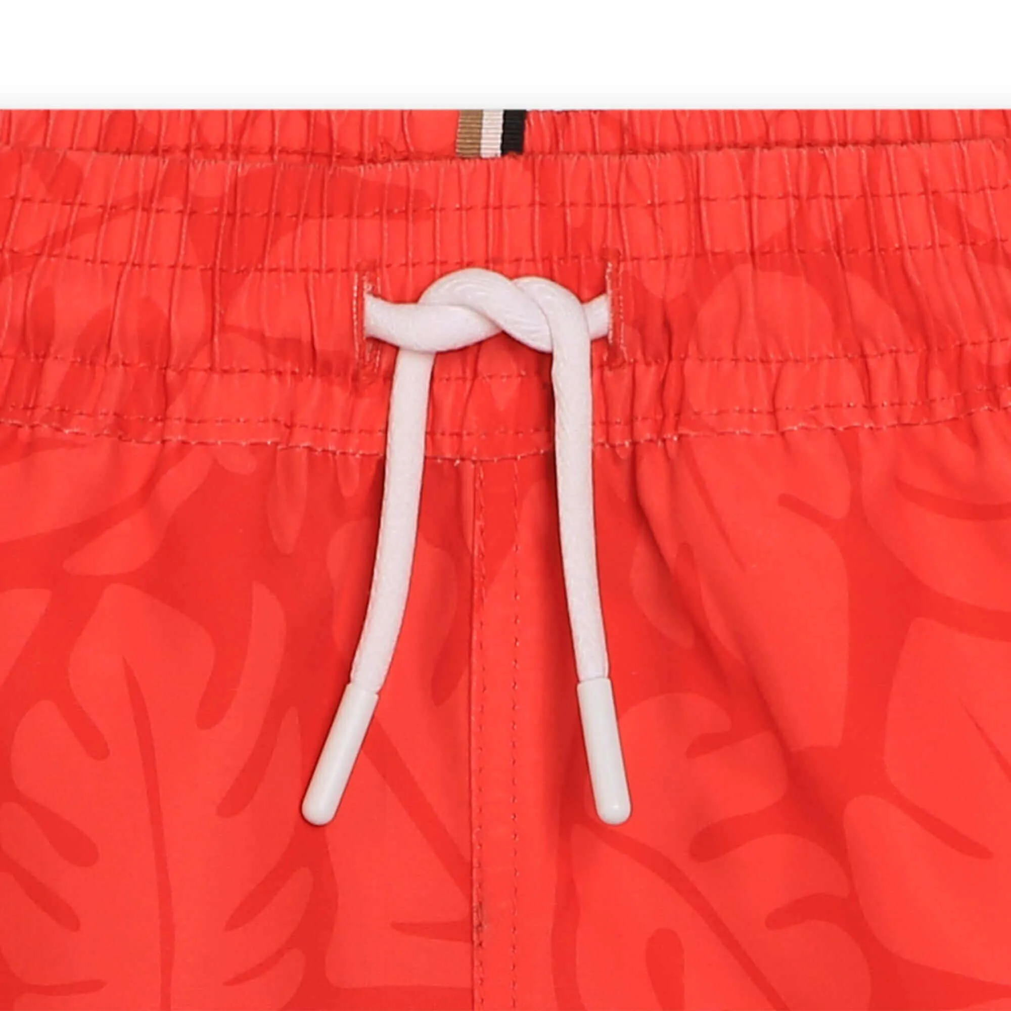 Rote bedruckte Badeshorts für Babyjungen