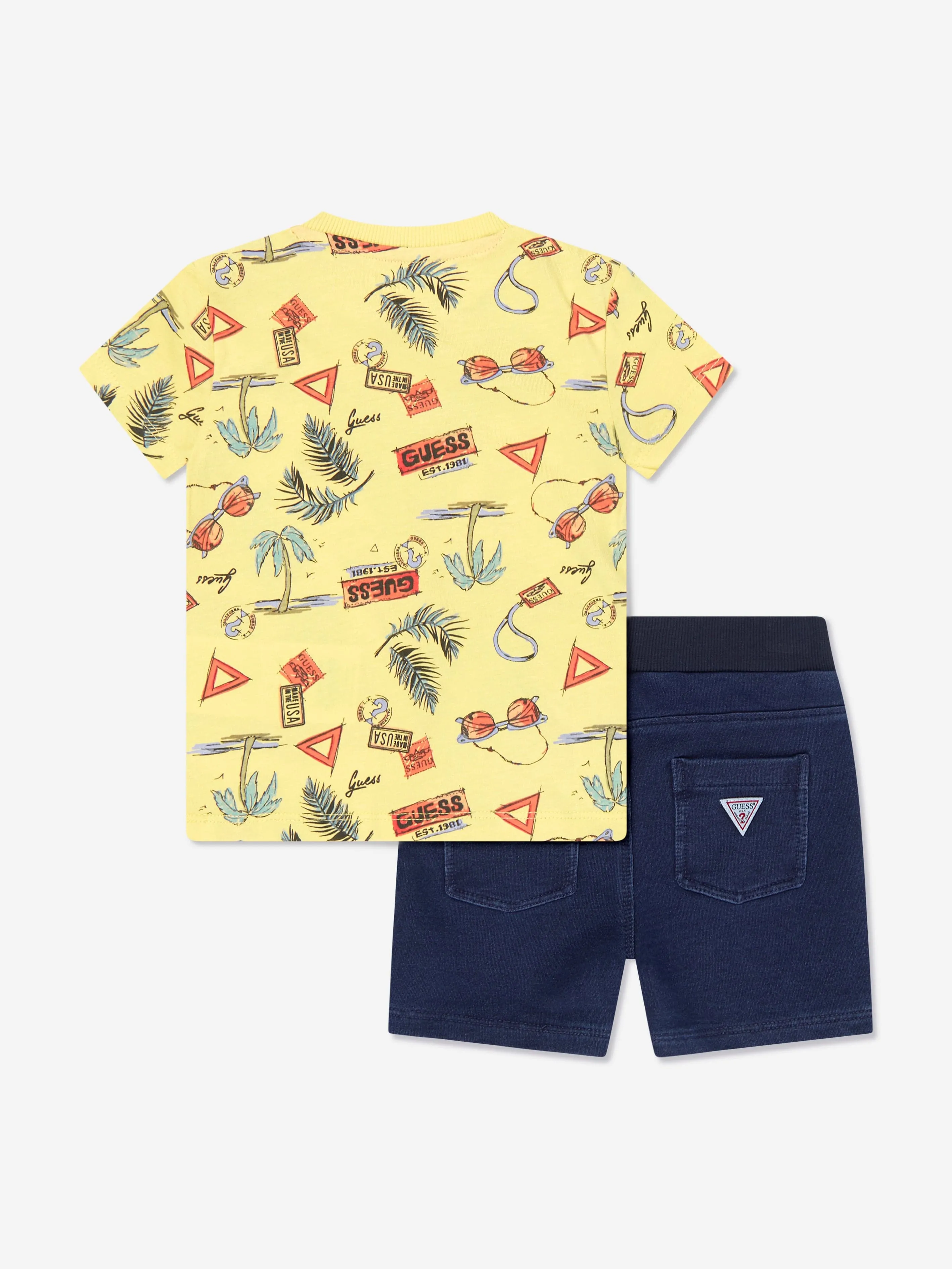Kurzarm-Bodyset für Jungen in Gelb
