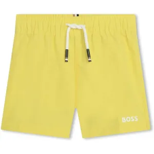 Gelbe Badeshorts mit Logo für Babyjungen