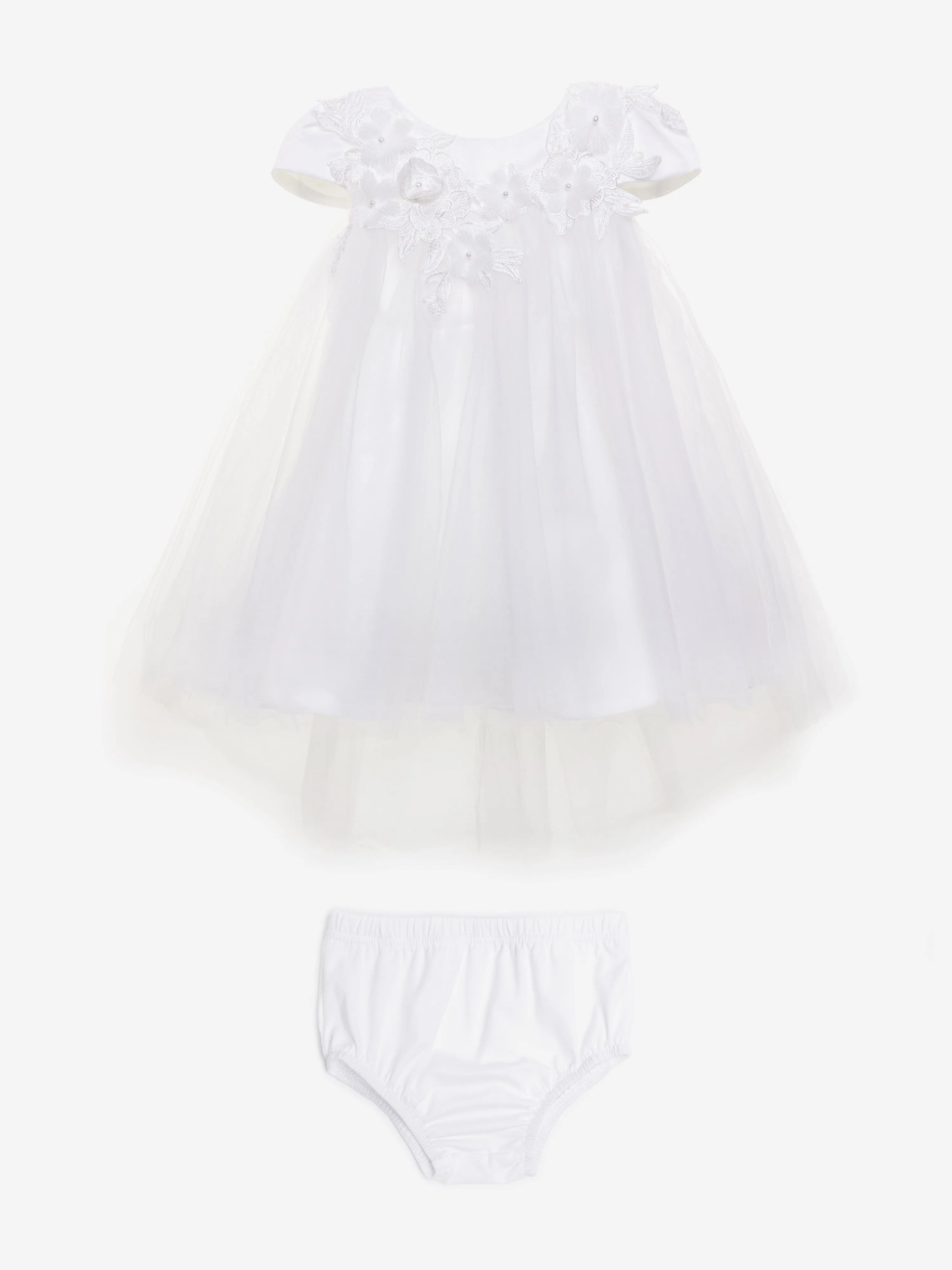 Engelshaftes Kleid für Babygirls in Weiß