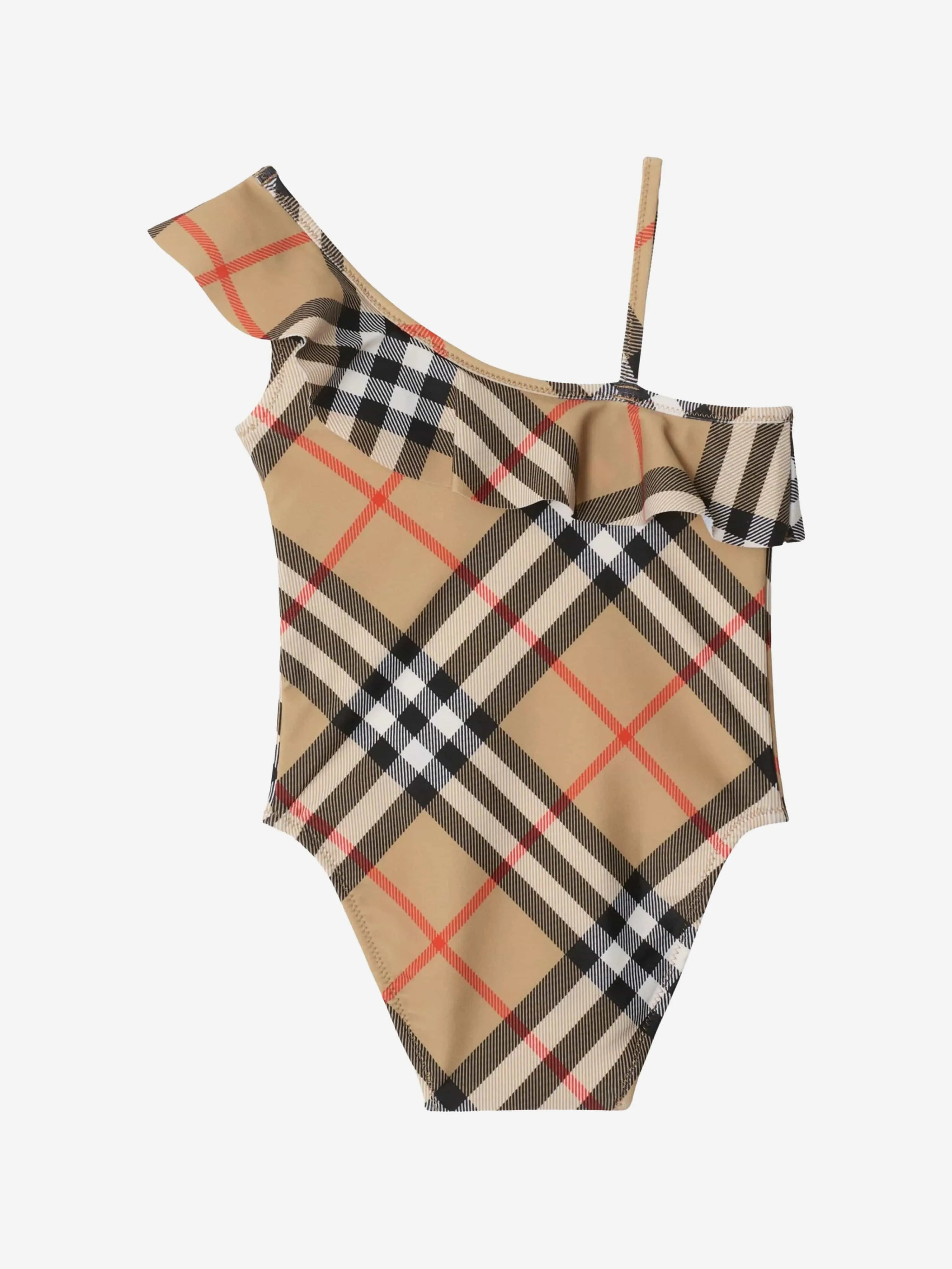 Baby Girls Check Mini Farn Badeanzug in Beige