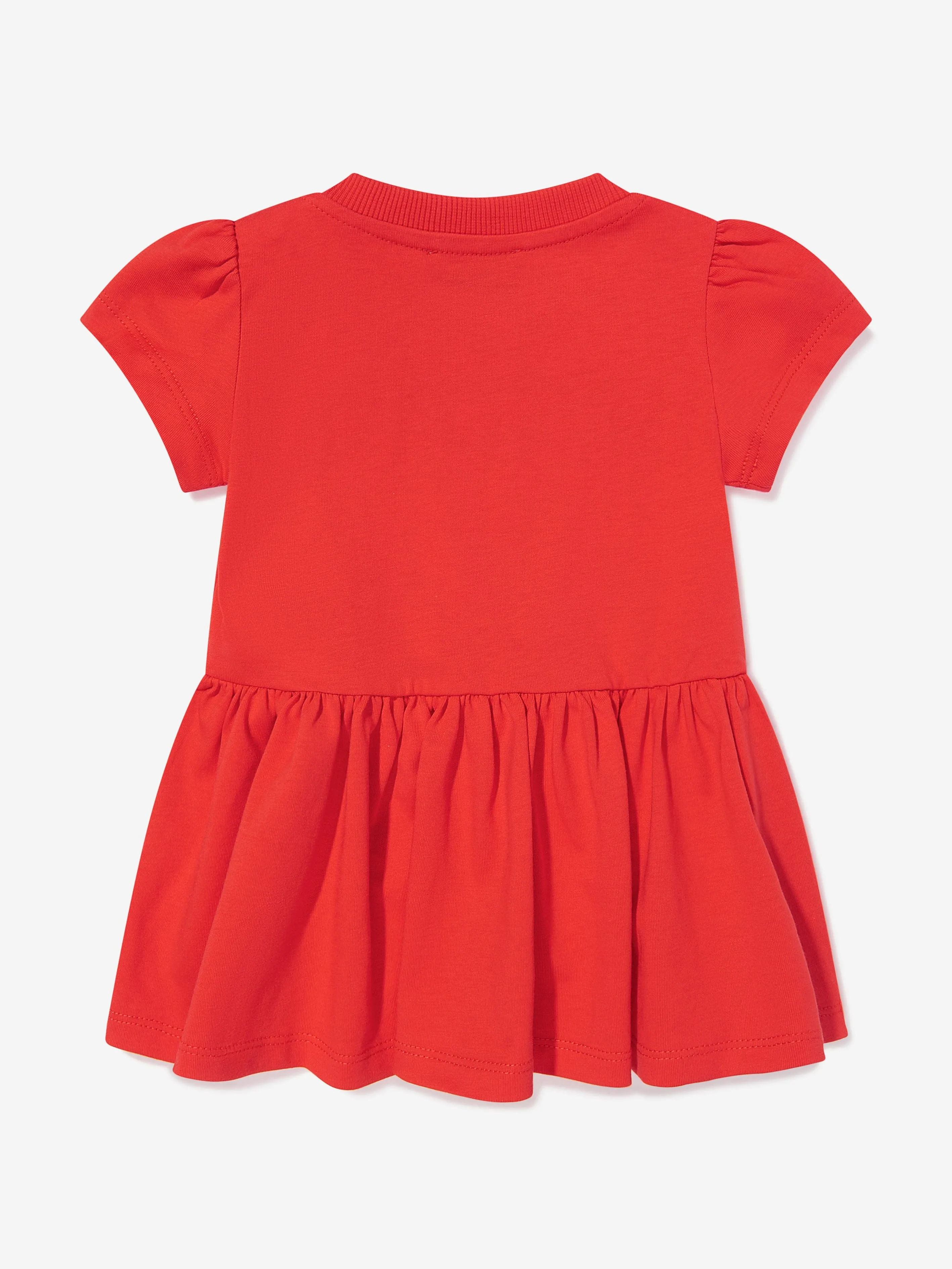 Rotes Logo-Skaterkleid für Babygirls