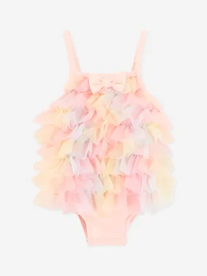Baby Girls Minnow Regenbogen Badeanzug in Rosa