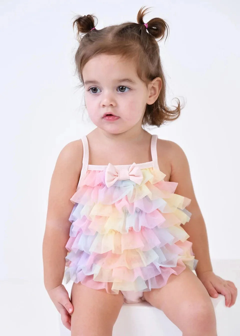 Baby Girls Minnow Regenbogen Badeanzug in Rosa
