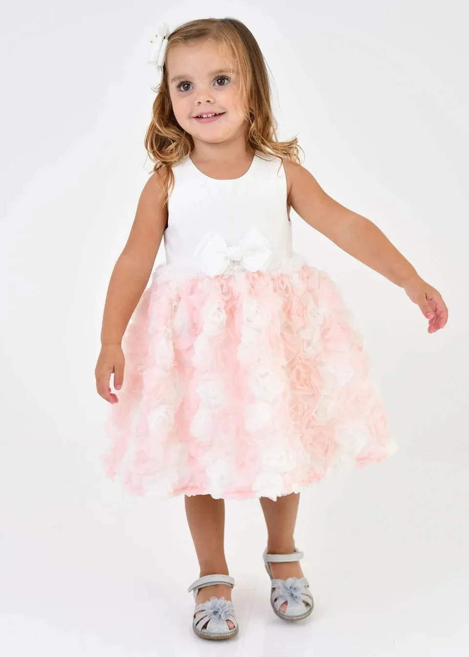 Baby Girls Reeree 3D-Rosenkleid in Rosa