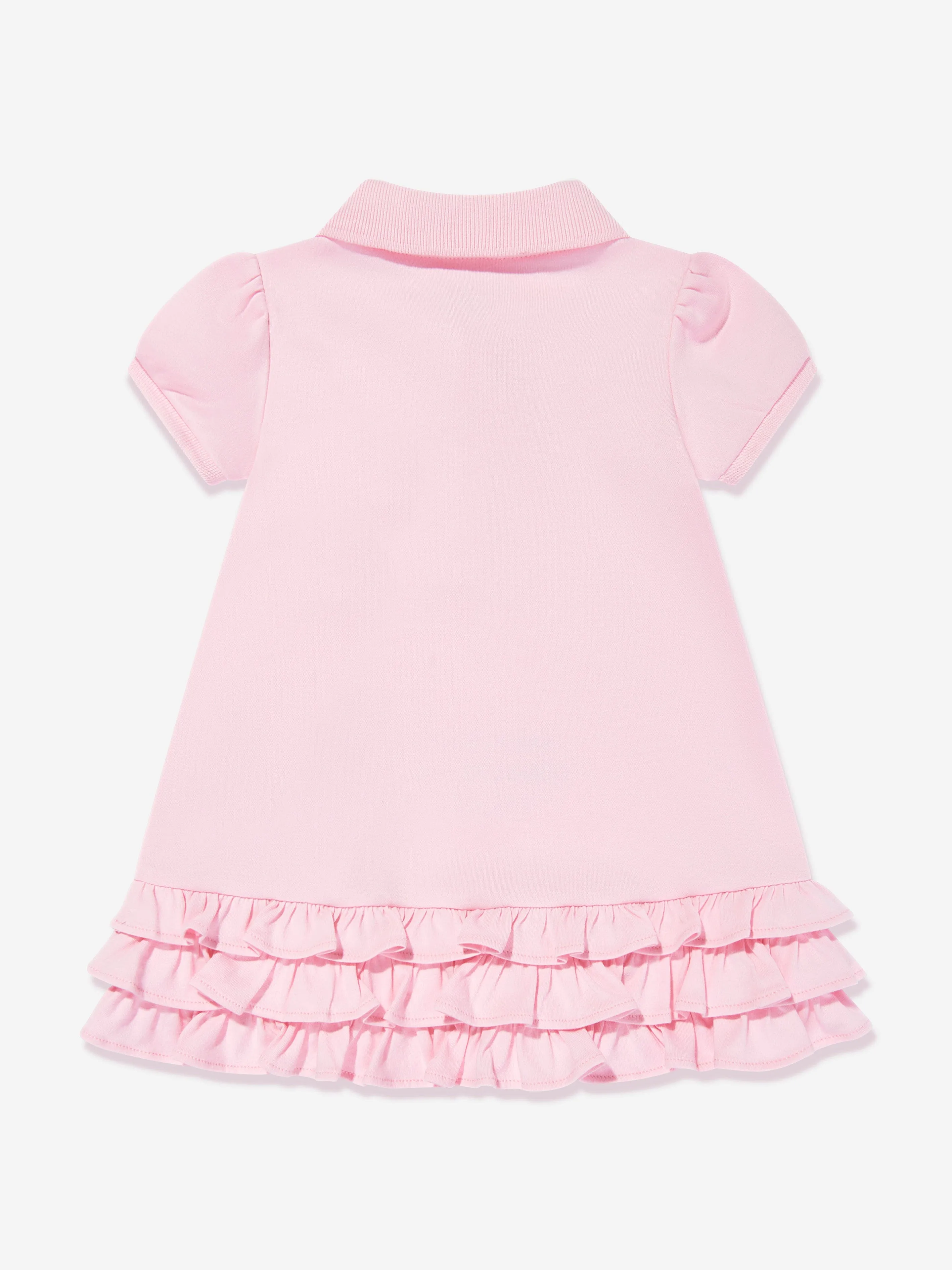 Rüschen-Polo-Kleid mit Bloomers in Rosa für Baby-Mädchen