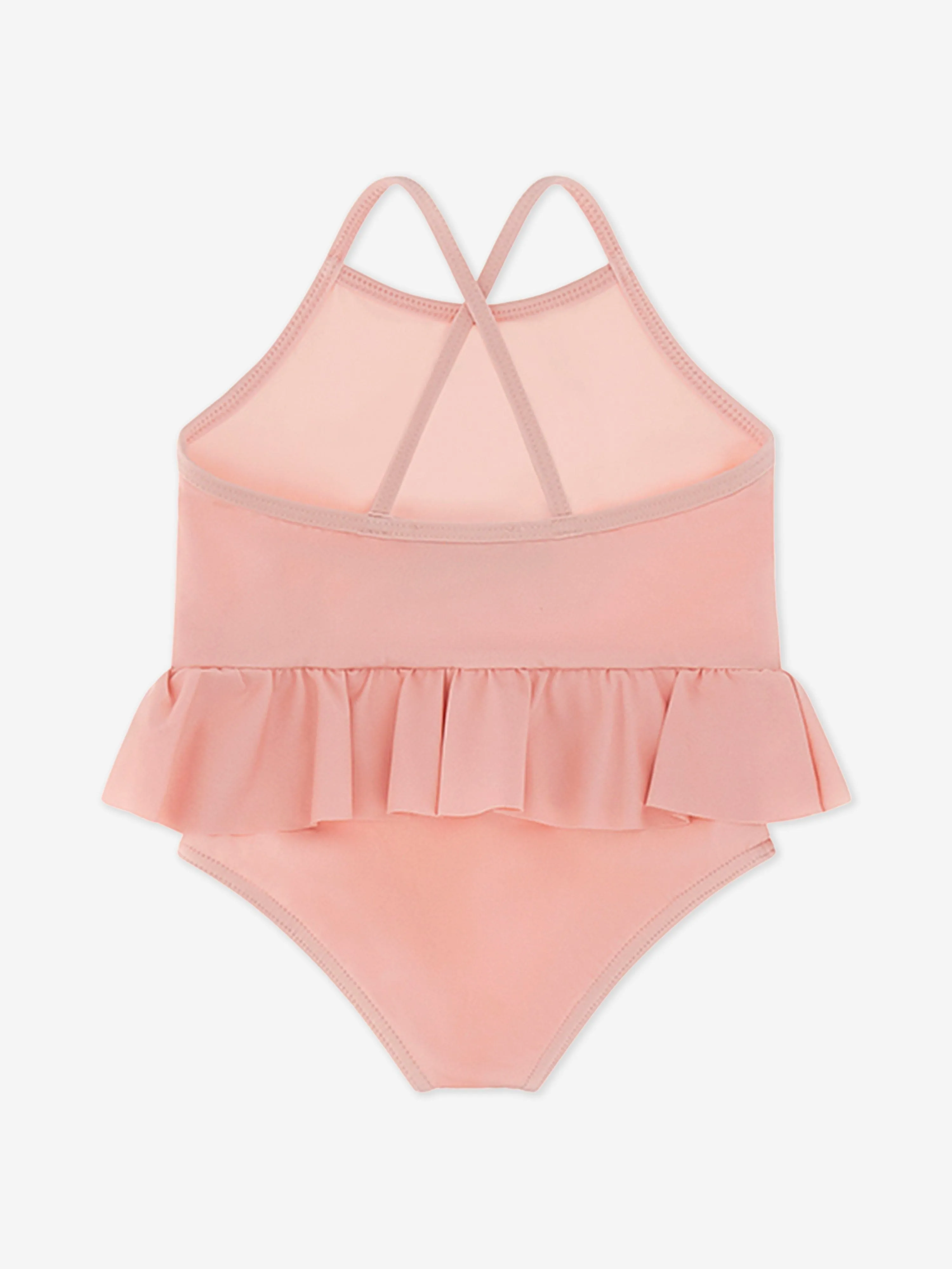 Rosa Badeanzug mit Teddybär-Motiv für Babygirls