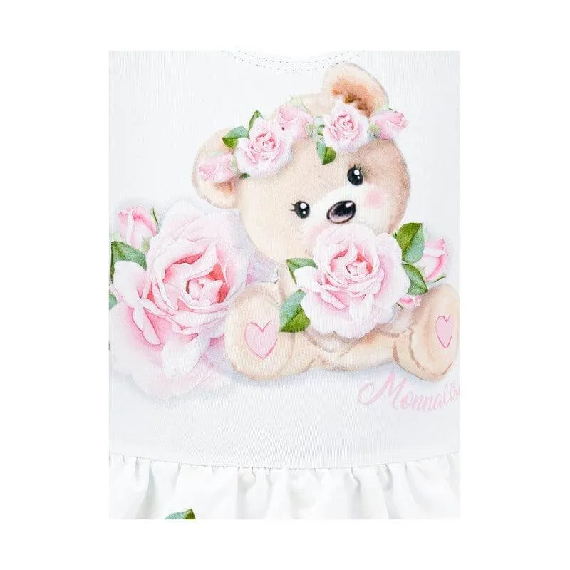 Weißes Bären Badeanzug für Baby Mädchen
