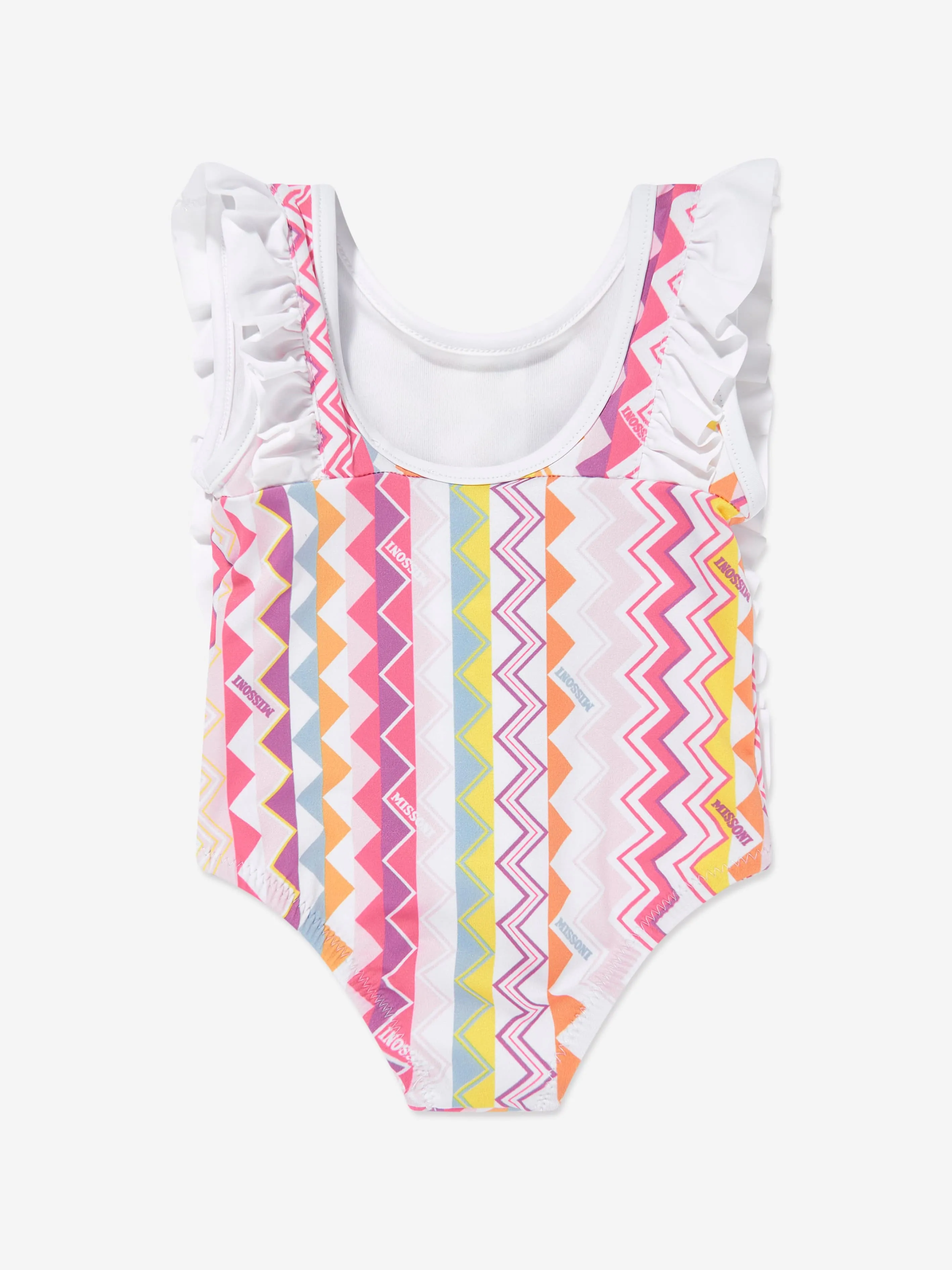 Baby Girls Zickzack-Badeanzug in Mehrfarben