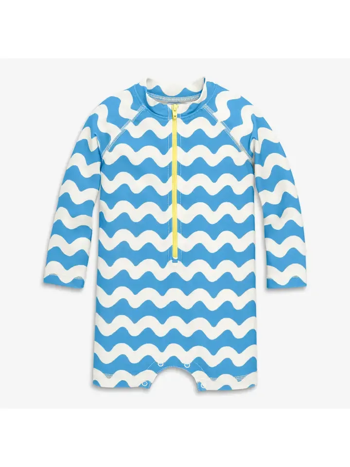 Baby Einteiler Rashguard in Wellen