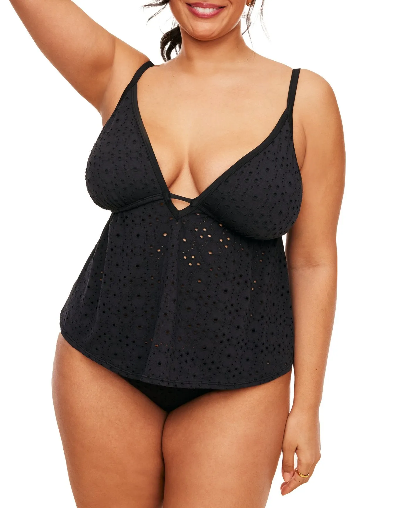 Bailee Damen Plus-Size Badeanzug Tankini-Oberteil
