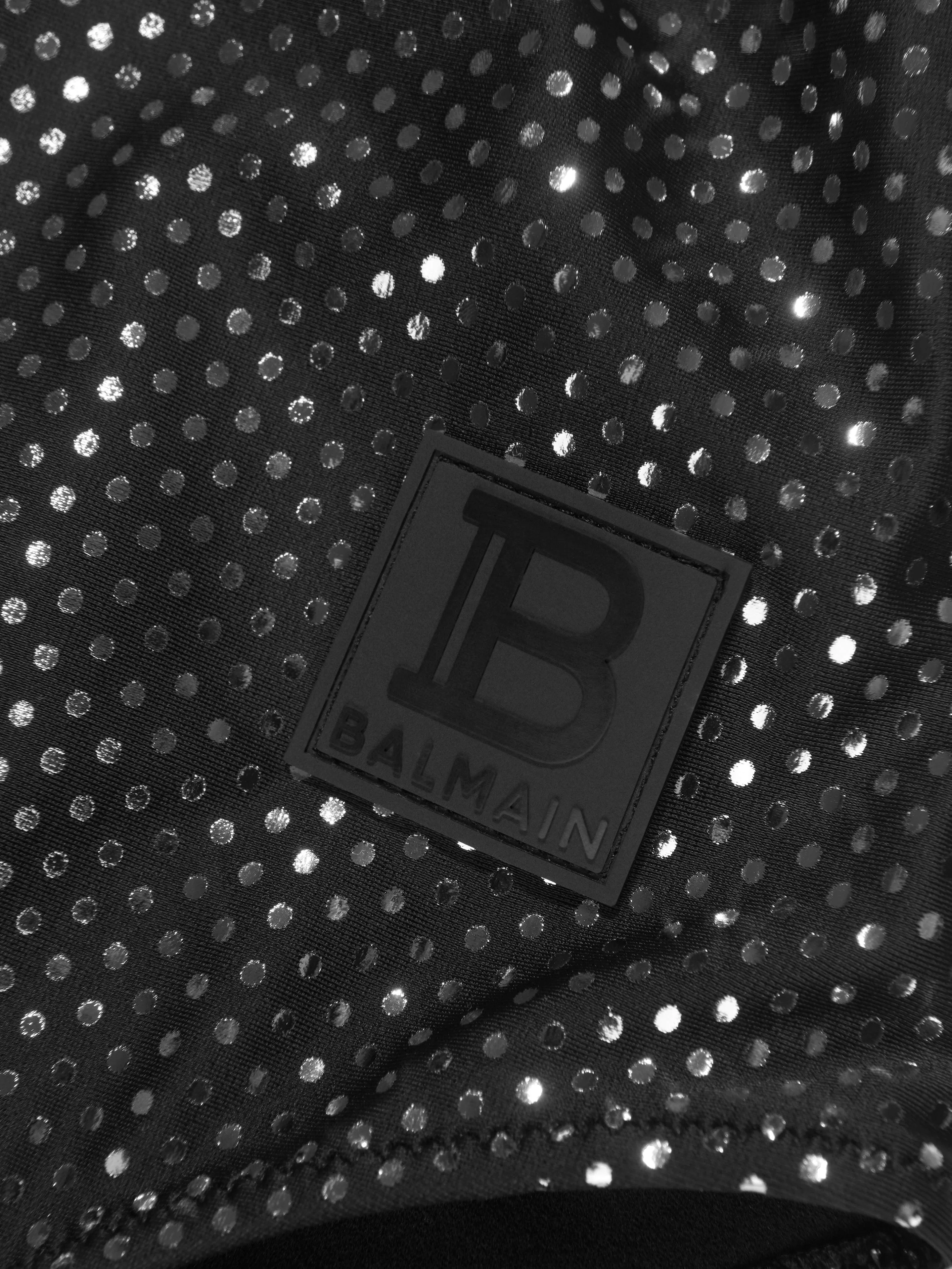 Balmain Mädchen Logo Badeanzug in Weiß