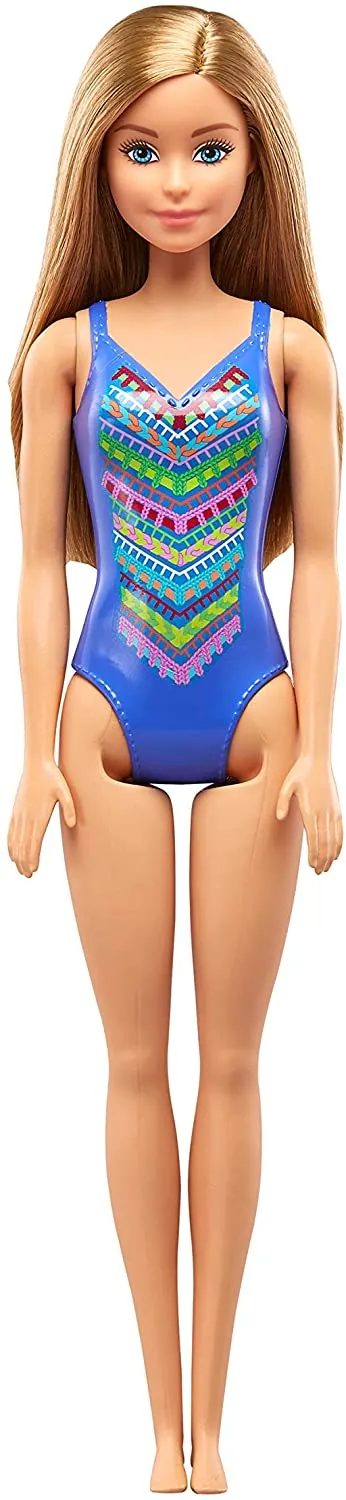 Barbie Puppe Barbie FJD97 Strandpuppe, Mehrfarbig
