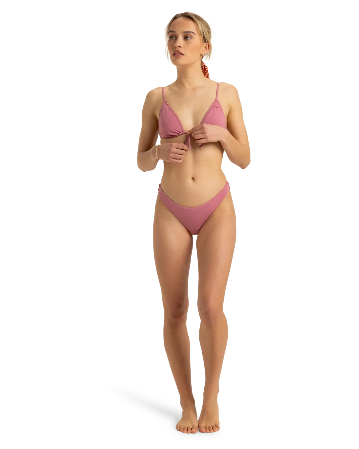 Beach Classics Tanga-Bikini-Höschen in Heather Rose