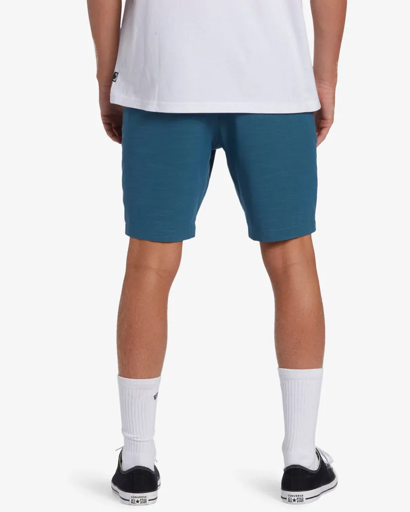 Billabong Crossfire Slub Mid Shorts - Ozean