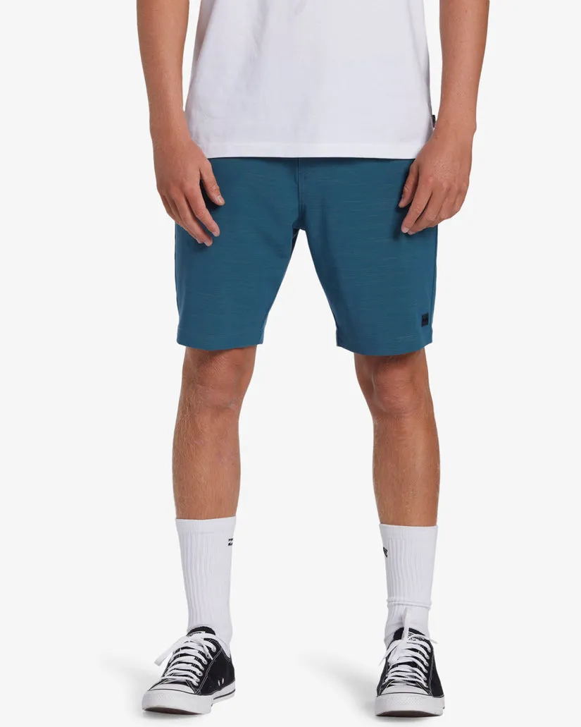 Billabong Crossfire Slub Mid Shorts - Ozean