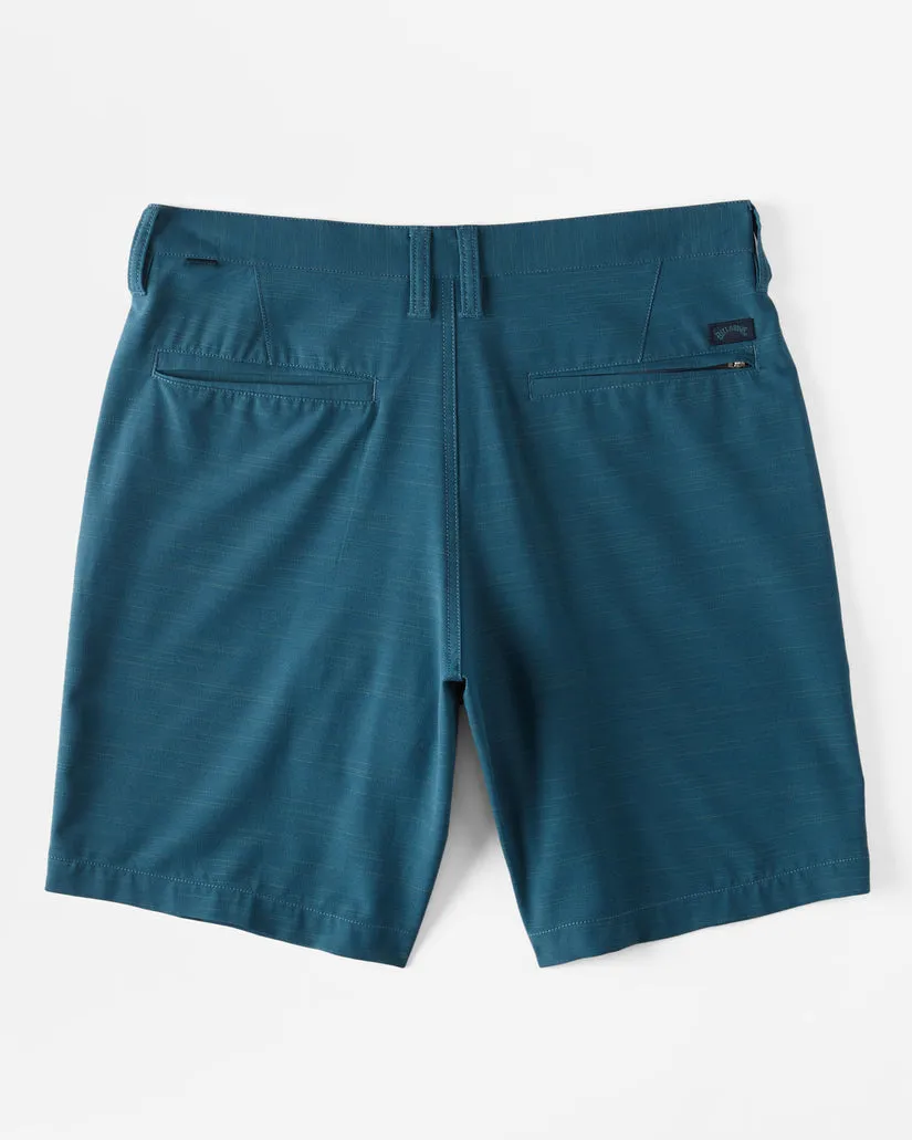 Billabong Crossfire Slub Mid Shorts - Ozean