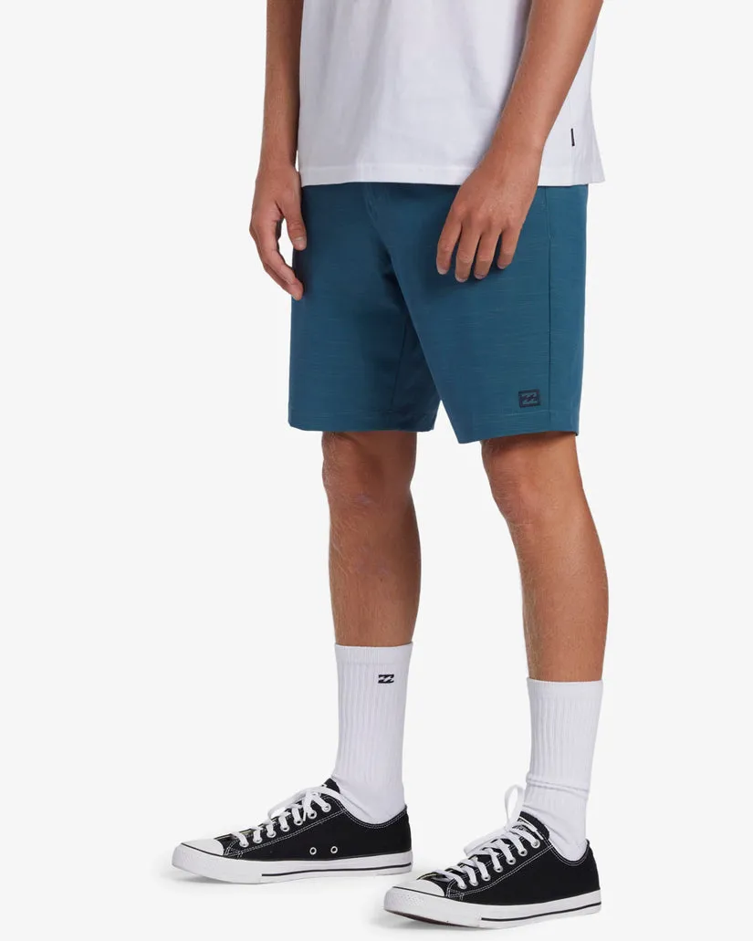 Billabong Crossfire Slub Mid Shorts - Ozean