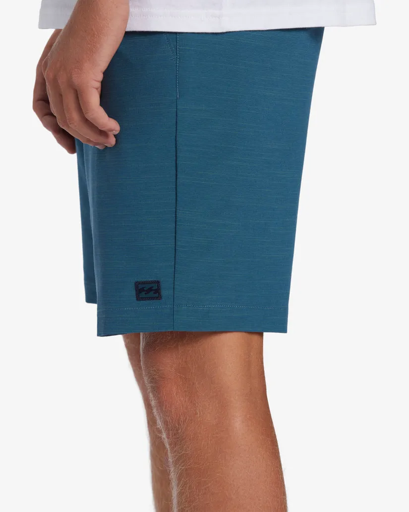 Billabong Crossfire Slub Mid Shorts - Ozean
