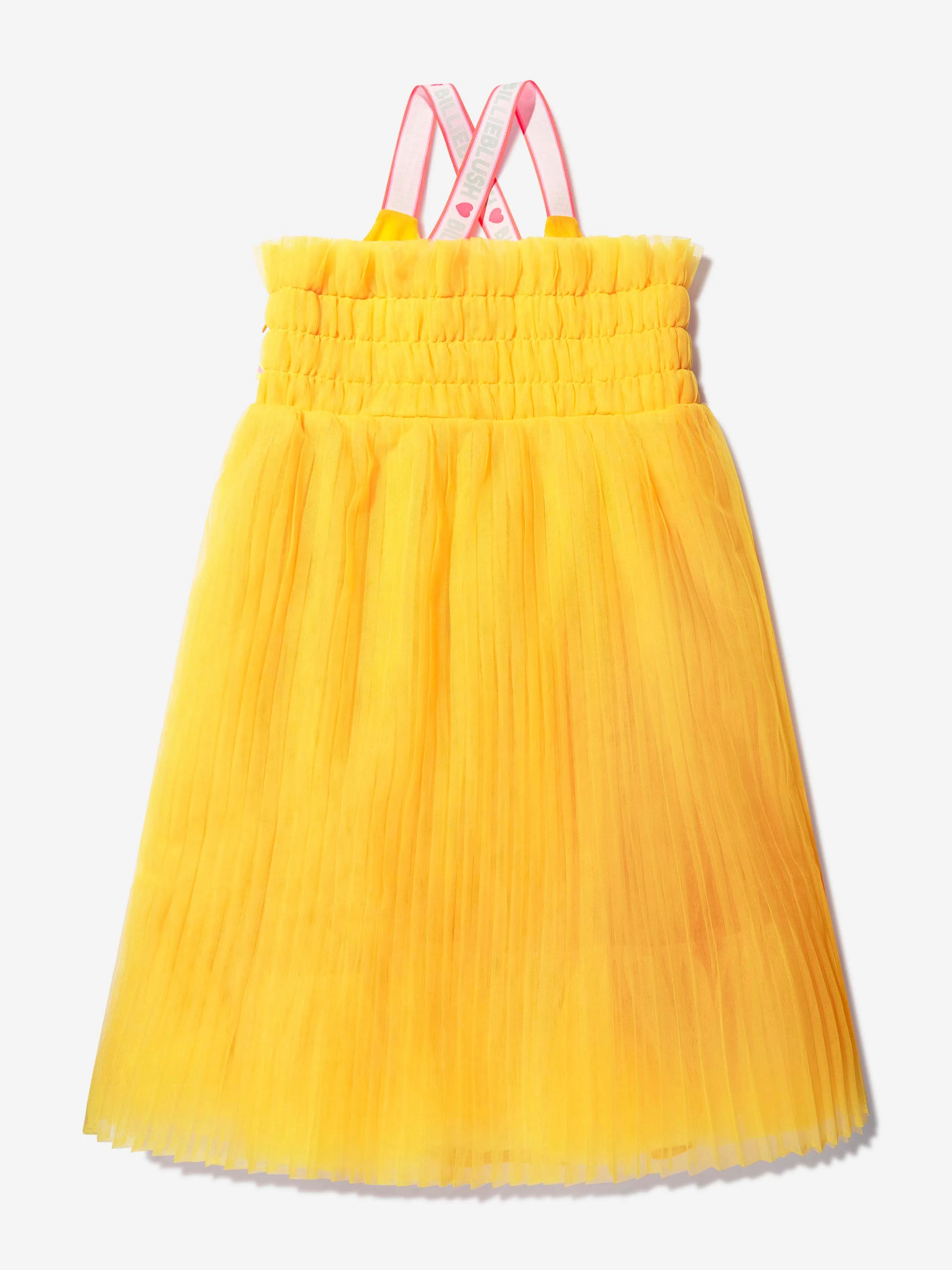 Billieblush Mädchen Plissee-Tüllkleid in Gelb