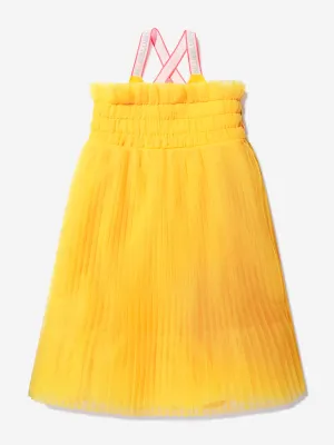 Billieblush Mädchen Plissee-Tüllkleid in Gelb