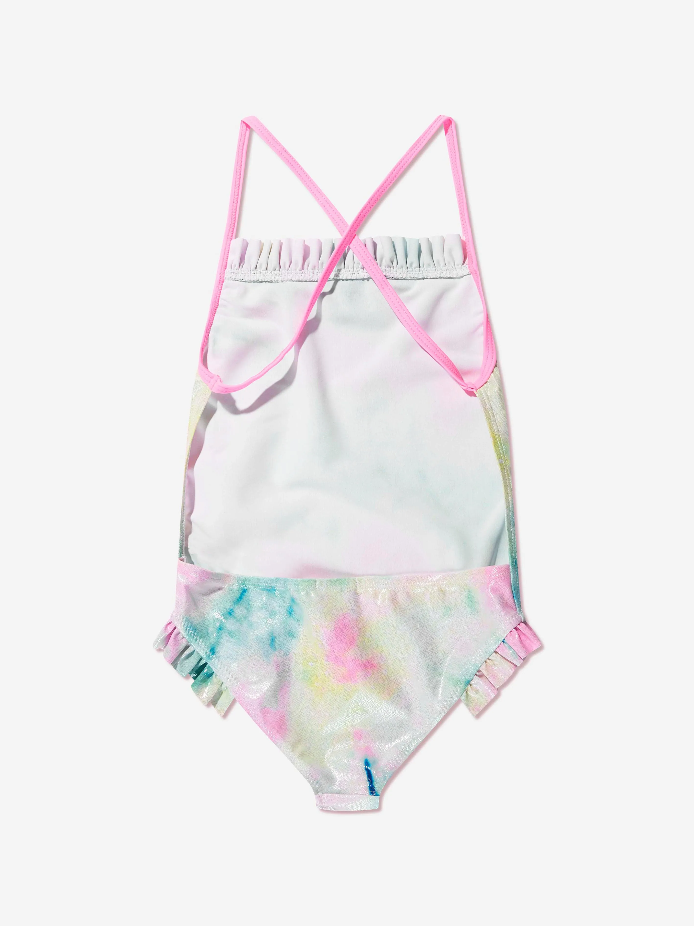 Billieblush Mädchen Wassermalfarben Badeanzug in Mehrfarben