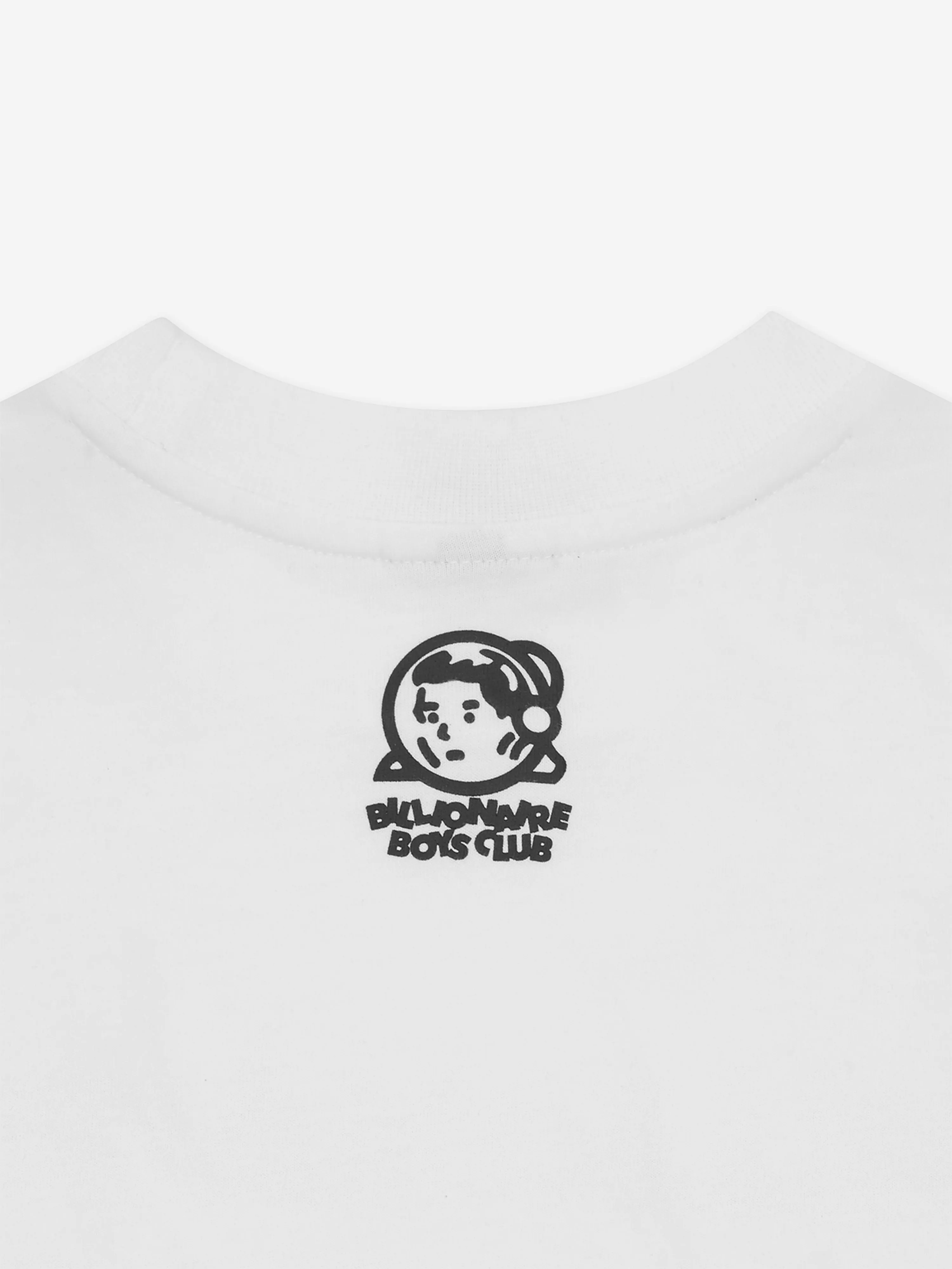 Billionaire Boys Club Kids Robot Text T-Shirt in Weiß