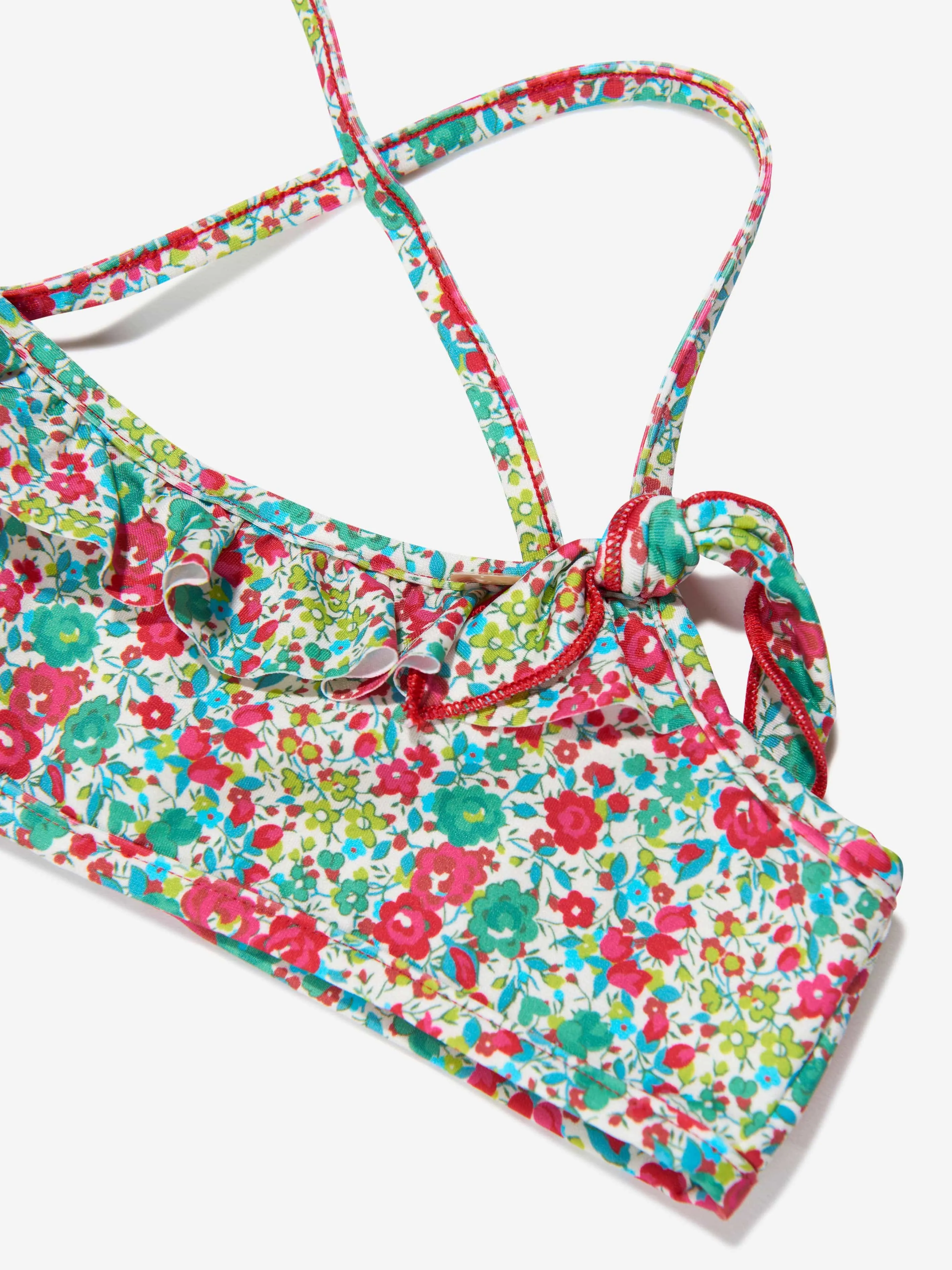 Bonpoint Mädchen Blumen-Abigael Bikini in Minzgrün