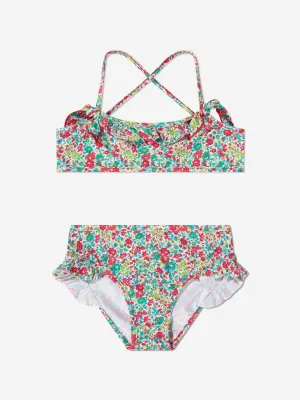 Bonpoint Mädchen Blumen-Abigael Bikini in Minzgrün