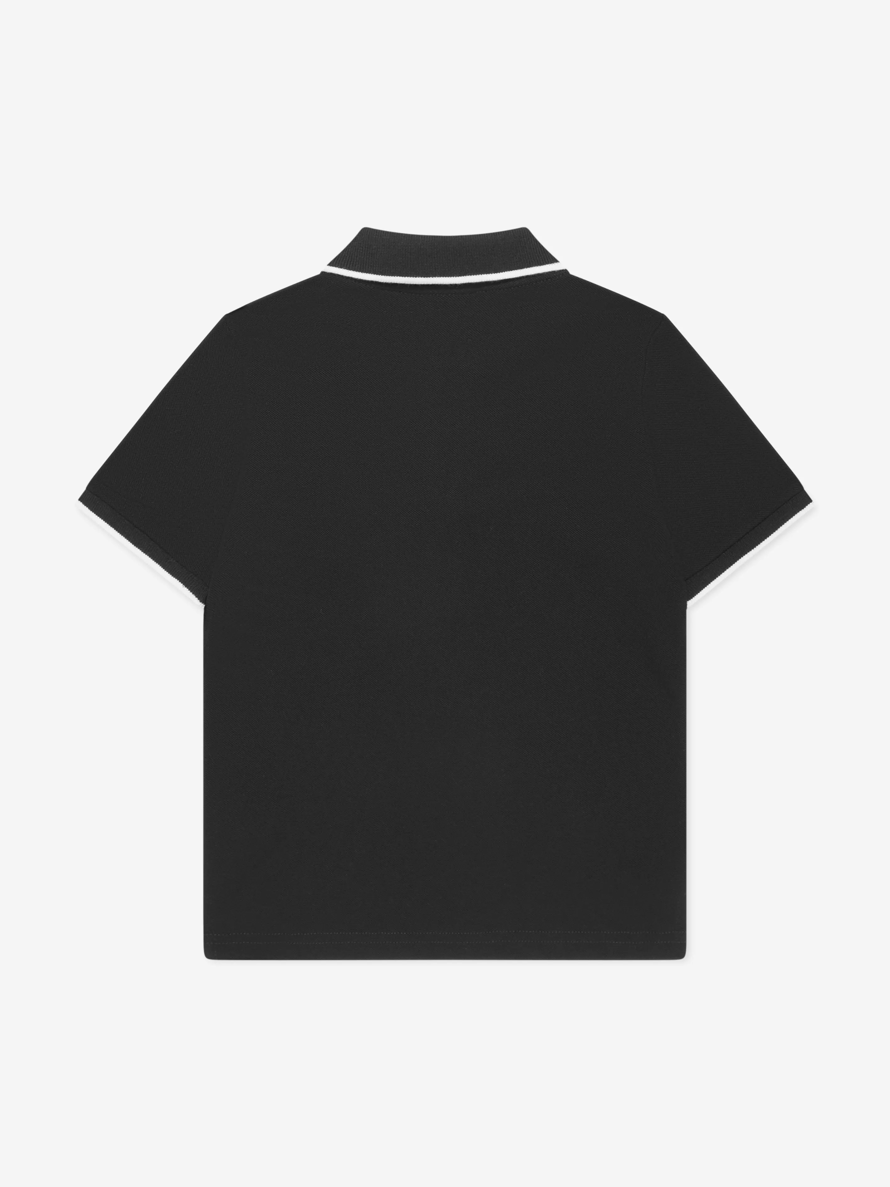 BOSS Boys Logo Polo-Shirt in Schwarz
