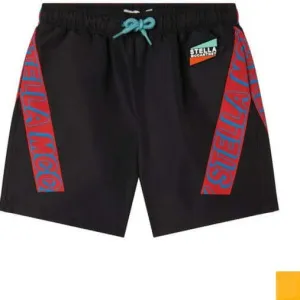 Jungen Badehorts mit schwarzem Logo