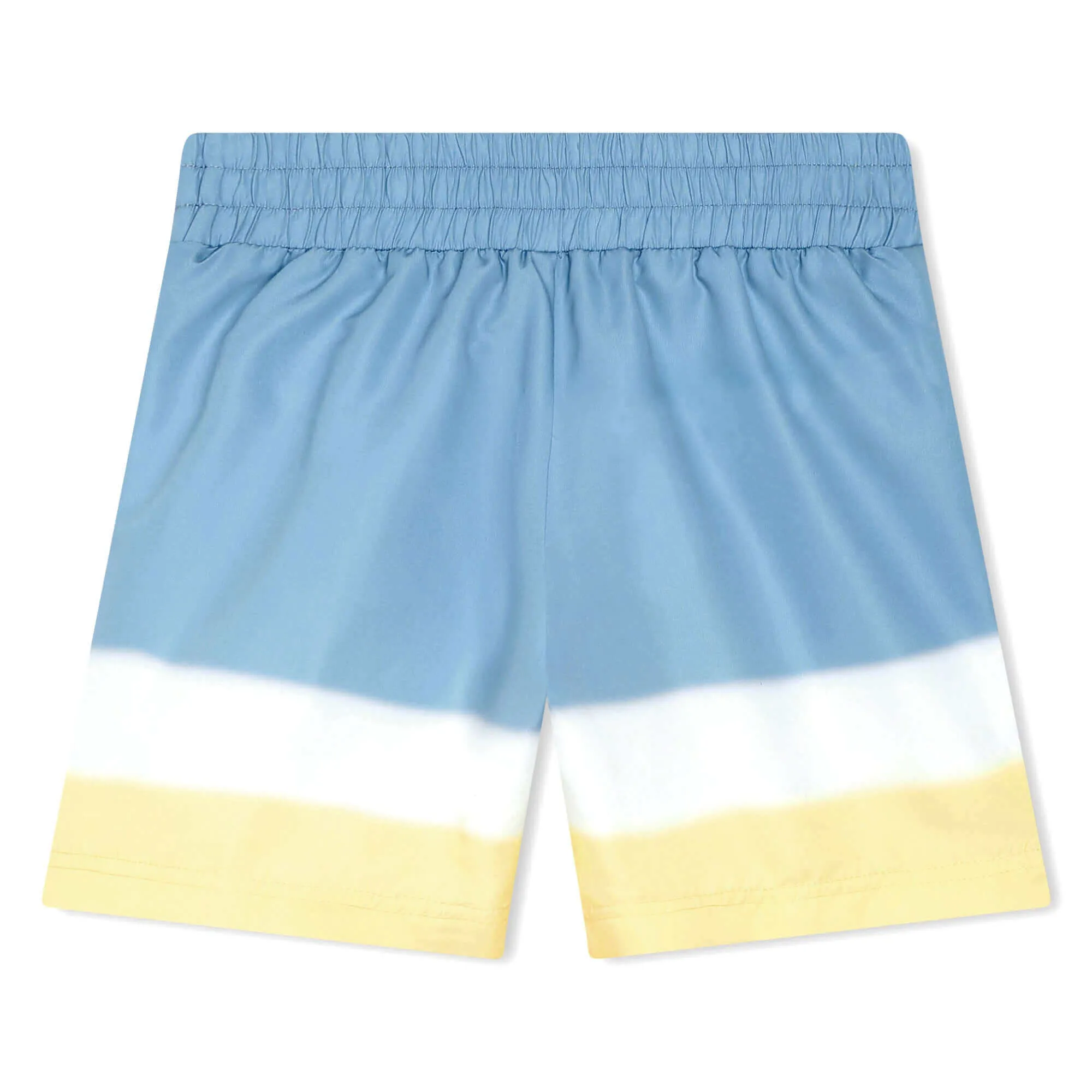 Jungen Badehorts in Blau & Zitronenblock-Optik