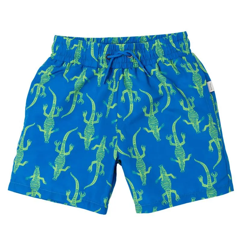 Blaue Croc-Schwimmhosen für Jungen
