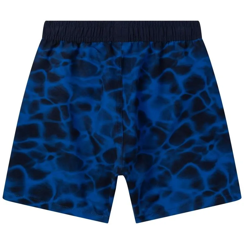 Blaue Badehose mit Logo für Jungen