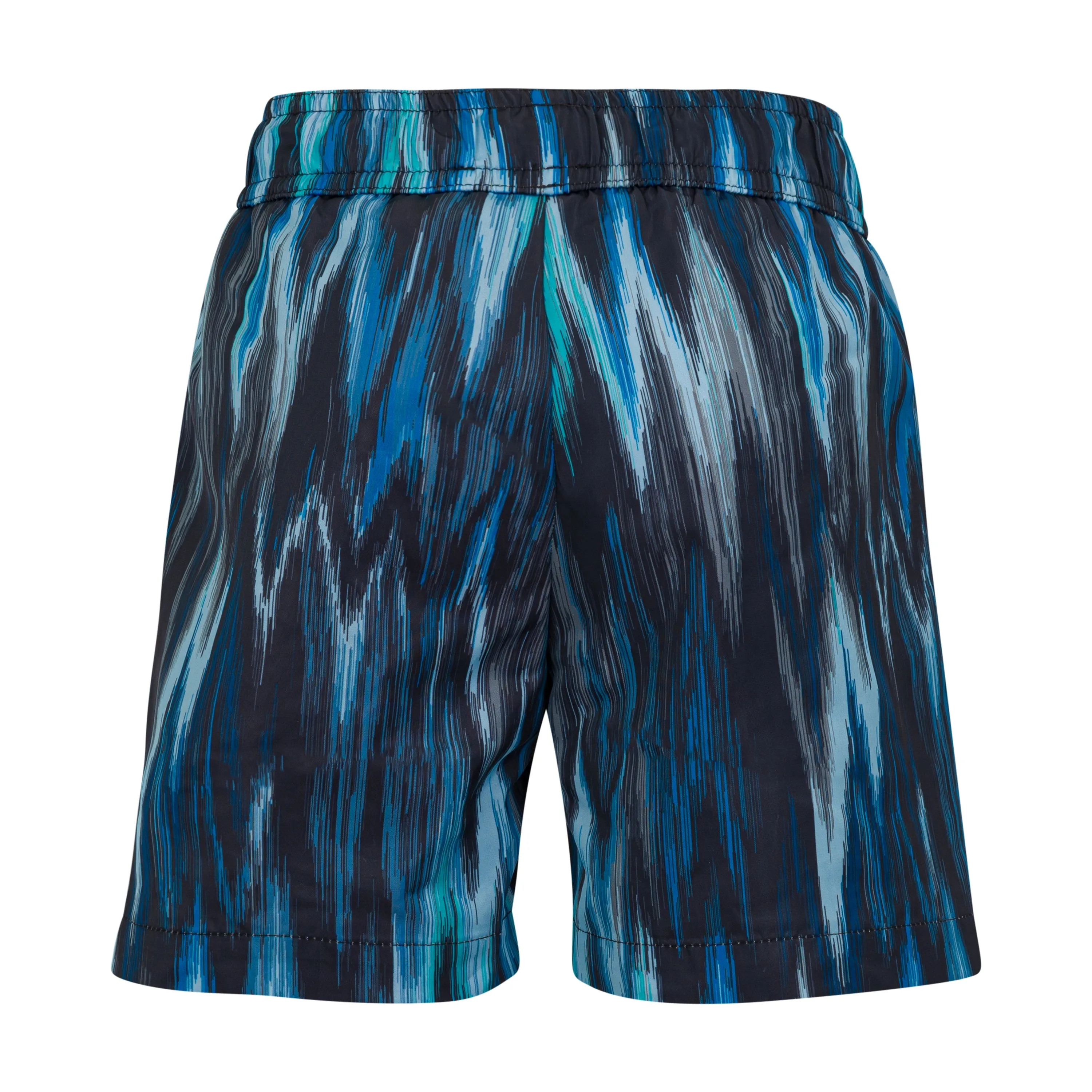 Blaue Swimshorts für Jungen im Tie-Dye-Design