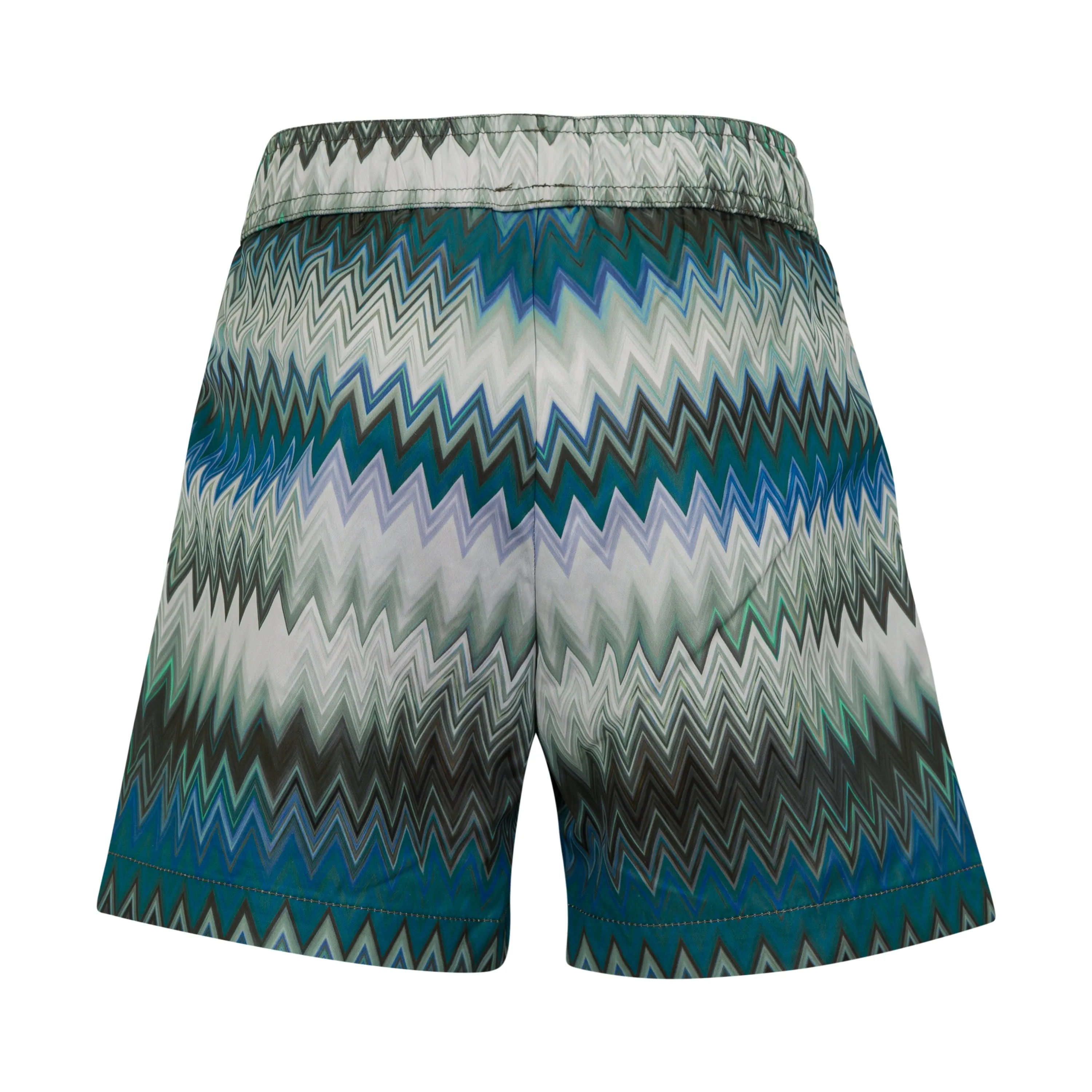 Jungen Badehorts Blau Zickzack