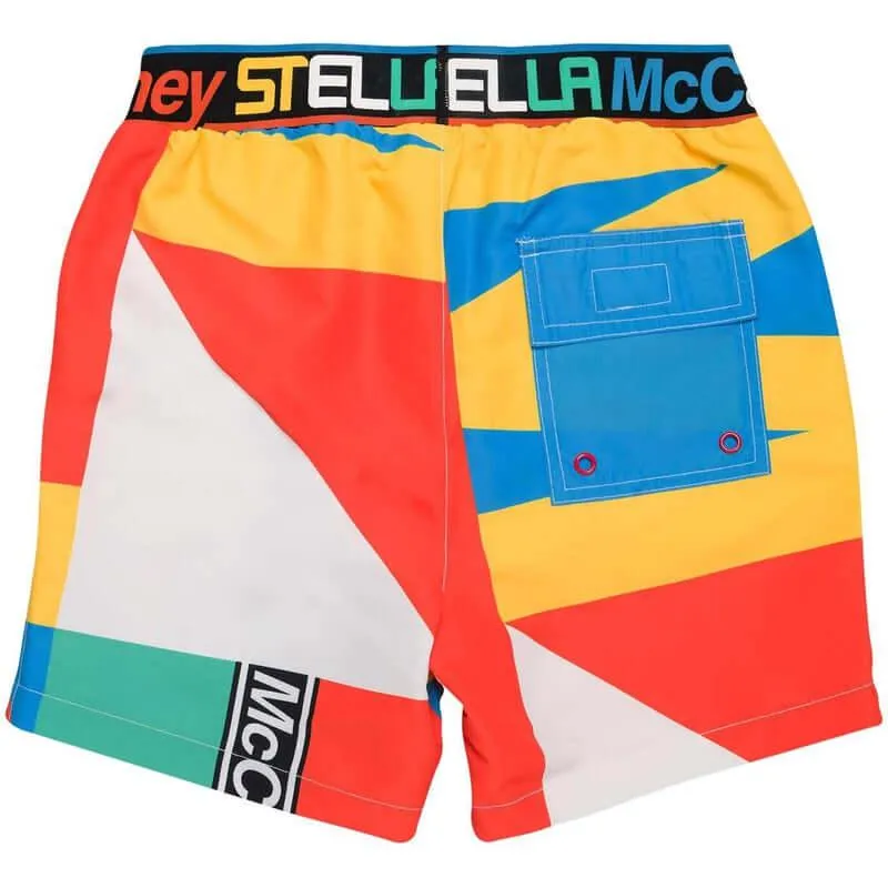 Jungen Farbblock Badeshorts