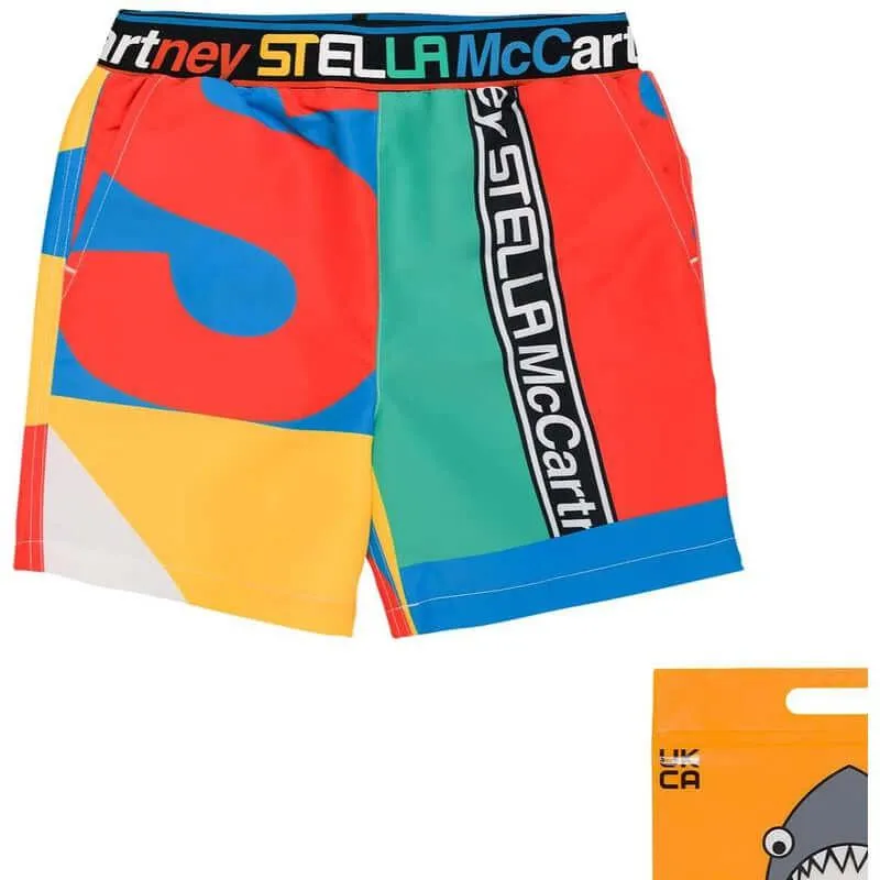 Jungen Farbblock Badeshorts