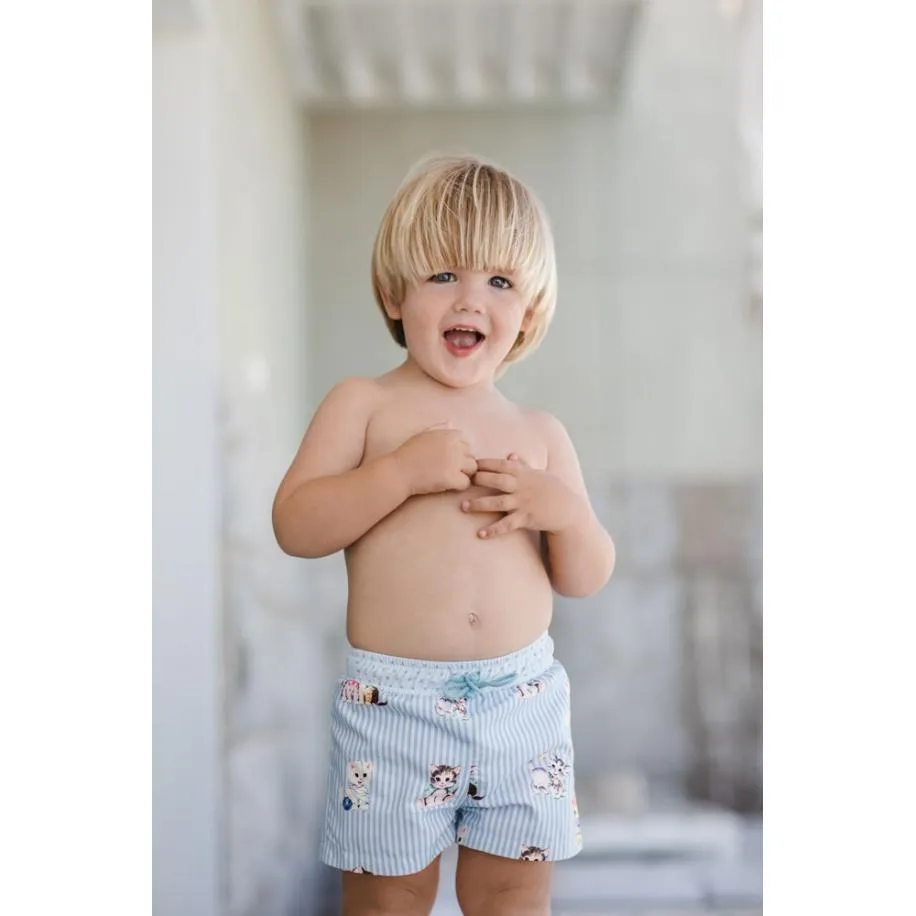 Jungen Pelzball Badehose